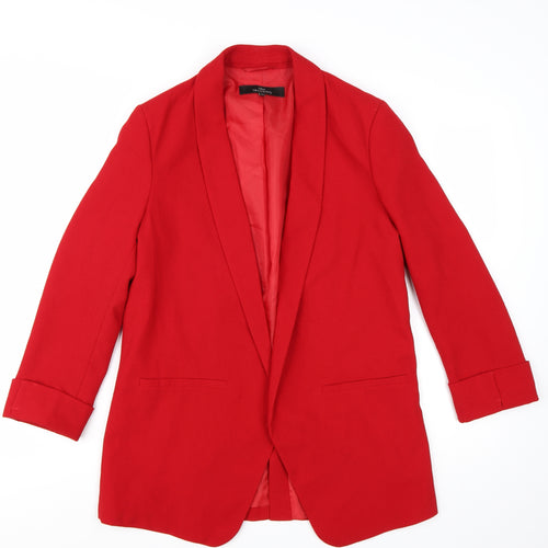 Next Tailoring Red Women's Size 12 Shawl Collar Blazer