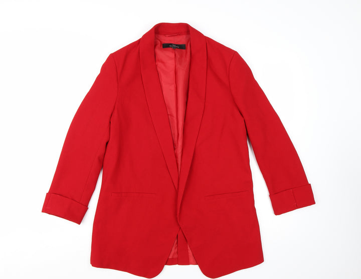 Next Tailoring Red Women's Size 12 Shawl Collar Blazer