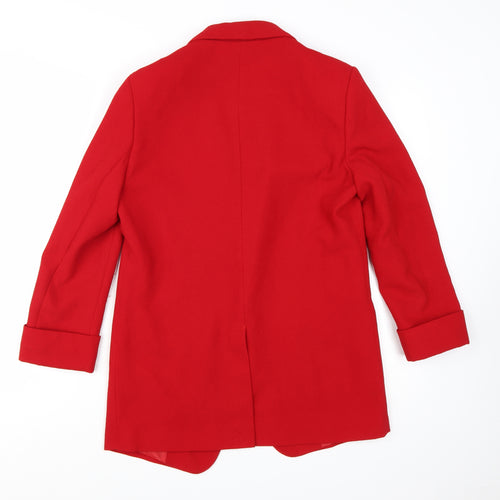 Next Tailoring Red Women's Size 12 Shawl Collar Blazer