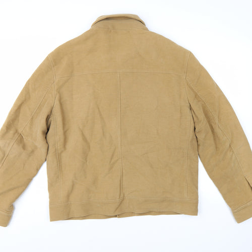 Ted Baker Men's Brown Cotton Wool Basic Jacket Size L