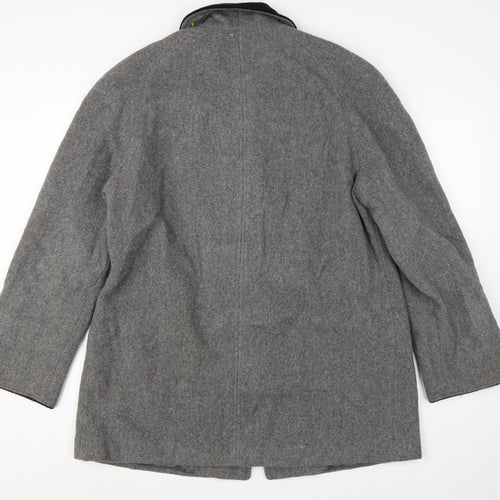 Bromley Collection Women’s Grey Wool Overcoat Size 12 Classic Style