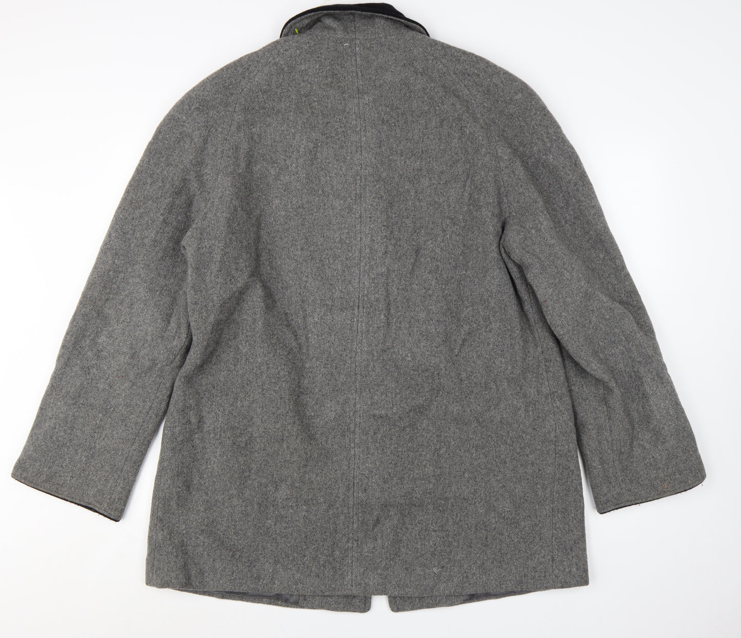 Bromley Collection Women’s Grey Wool Overcoat Size 12 Classic Style