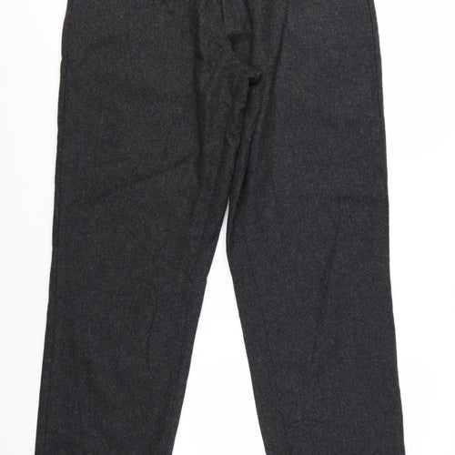 J.Crew Men's Grey Wool Blend Dress Pants 33R Classic Fit Trousers