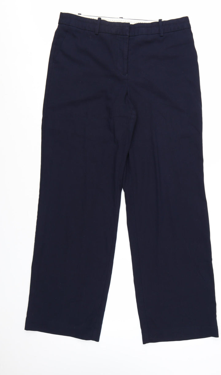 Next Women's Blue Tall Size 12 Straight Leg Trousers