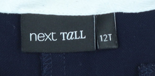 Next Women's Blue Tall Size 12 Straight Leg Trousers