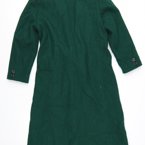 International Scene Women's Green Wool Overcoat Size 4 Long Classic