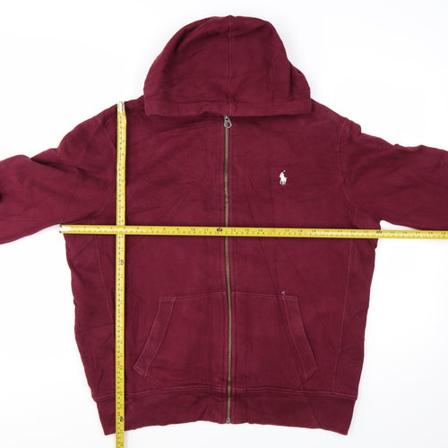 Polo Ralph Lauren Men's Burgundy Full Zip Hoodie Size L