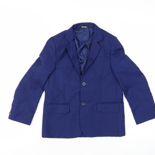 Vivaki Boys Blue 6 Years Classic Two-Button Suit Jacket
