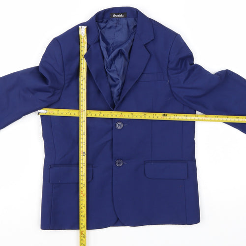 Vivaki Boys Blue 6 Years Classic Two-Button Suit Jacket