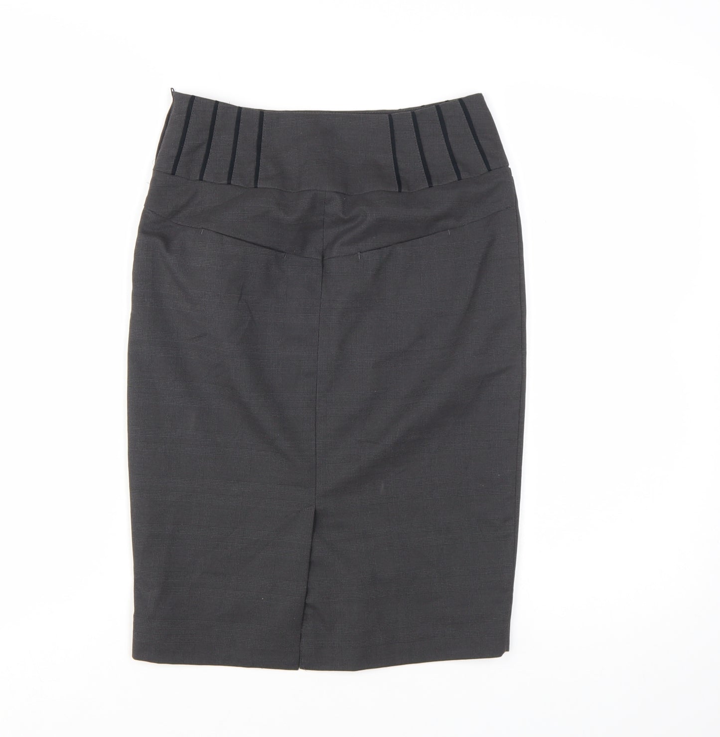 Next Womens Black Pencil Skirt Size 6 Stretch Lined Workwear