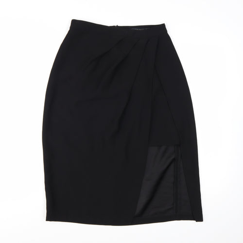 Zara Basic Women's Black Size 8 Pencil Skirt Knee Length Workwear