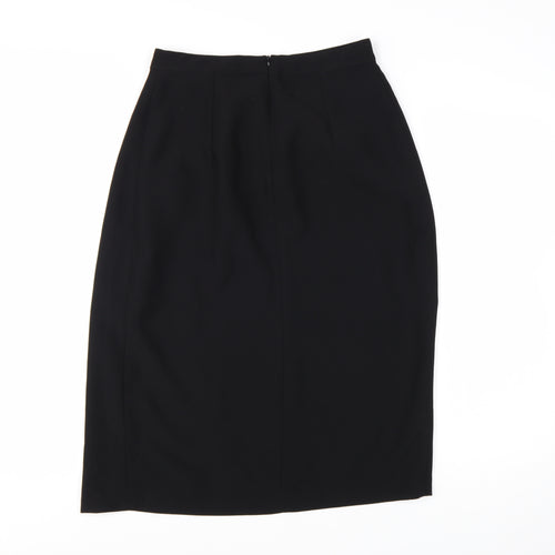 Zara Basic Women's Black Size 8 Pencil Skirt Knee Length Workwear