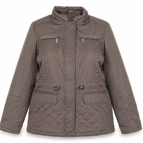 Marks and Spencer Women’s Brown Quilted Mid-Length Jacket UK 12