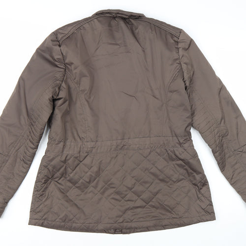 Marks and Spencer Women’s Brown Quilted Mid-Length Jacket UK 12