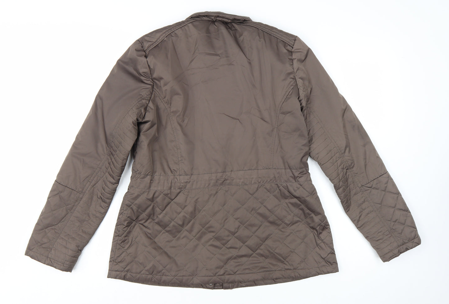 Marks and Spencer Women’s Brown Quilted Mid-Length Jacket UK 12