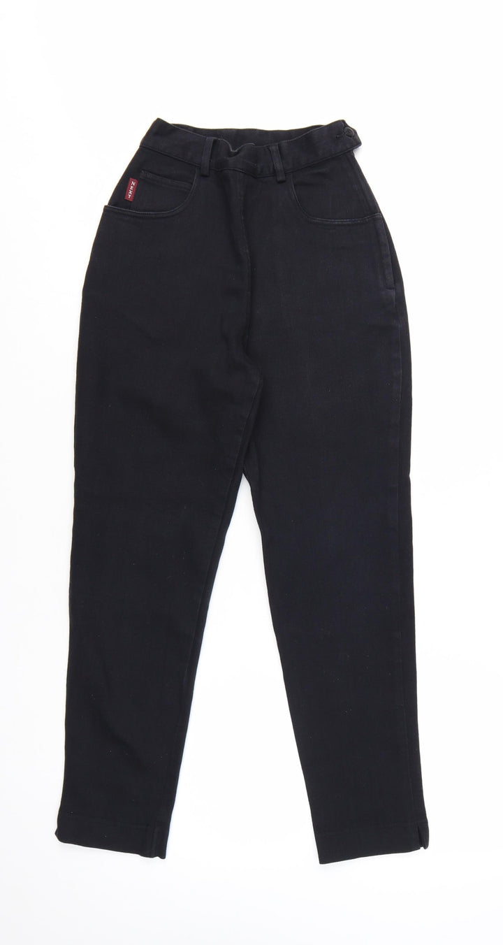 Next Petite Women's Black High Rise Tapered Jeans UK 6