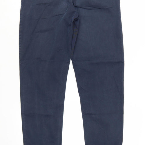 GAP Womens Blue Chino Straight Leg Cotton Stretch Trousers Size 6R
