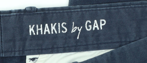GAP Womens Blue Chino Straight Leg Cotton Stretch Trousers Size 6R