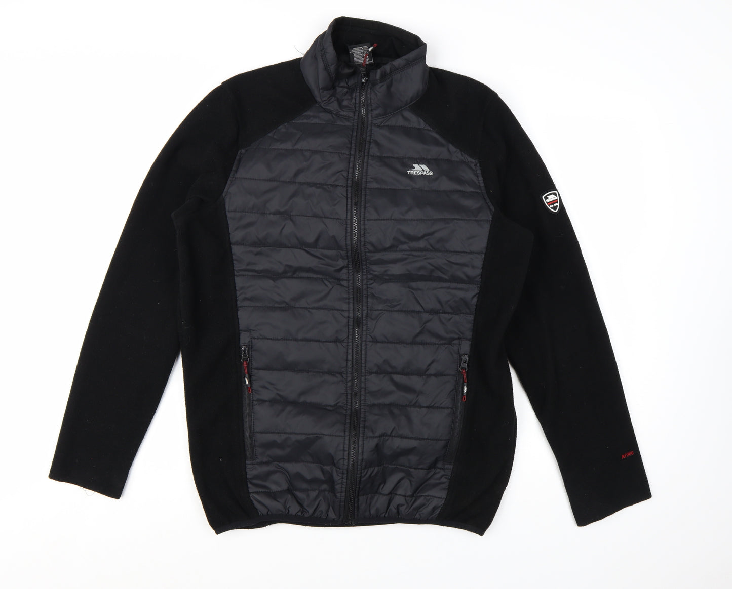 Trespass Men's Black M Insulated Puffer Jacket Full Zip Outdoor