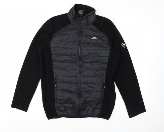 Trespass Men's Black M Insulated Puffer Jacket Full Zip Outdoor