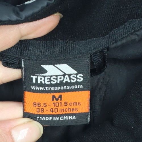 Trespass Men's Black M Insulated Puffer Jacket Full Zip Outdoor