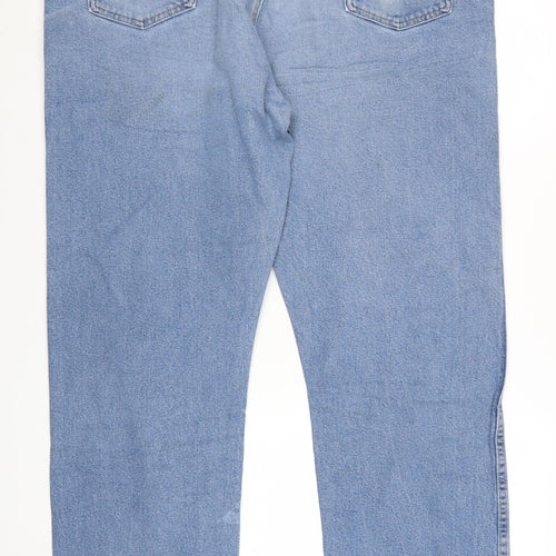 Wrangler Men's Blue Regular Fit Straight Denim Jeans 42x32