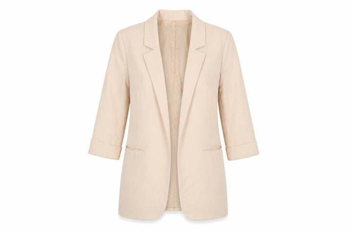Missguided Women's Beige Blazer Jacket UK 10 Single-Breasted Lined