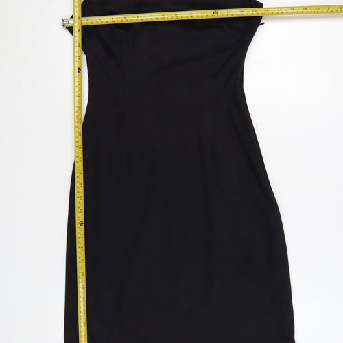 Moschino Jeans Black Sleeveless Women's Dress UK 10 Slim Fit