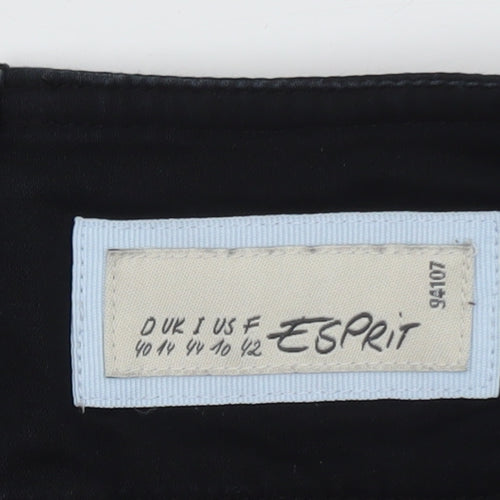 Esprit Women's Black Size 14 Pencil Skirt Cotton Stretch Workwear