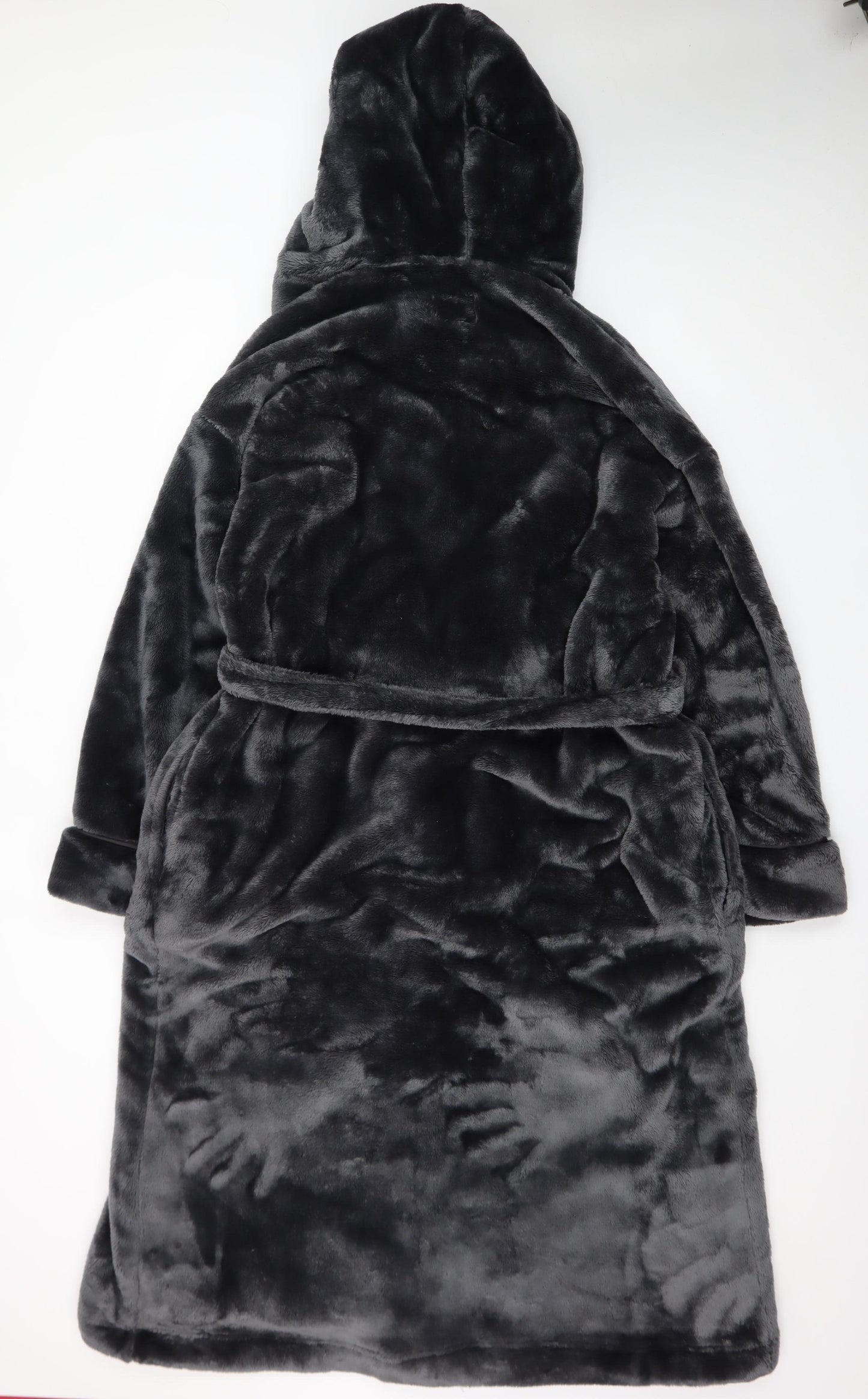 Marks and Spencer Rosie Women’s Grey Hooded Plush Robe XL Winter Warm