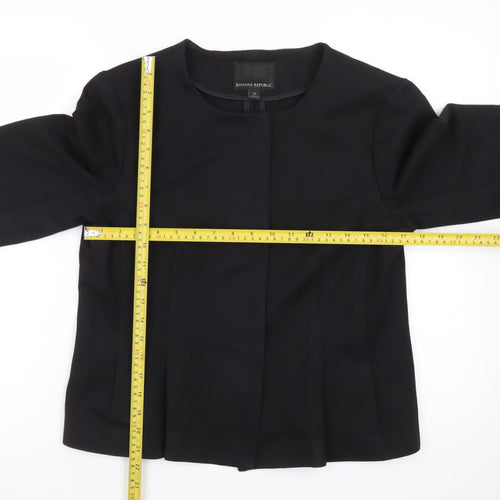 Banana Republic Women Black Size 12 Tailored Suit Jacket