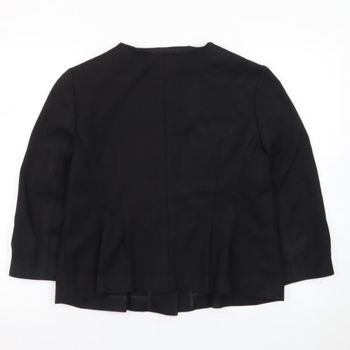 Banana Republic Women Black Size 12 Tailored Suit Jacket