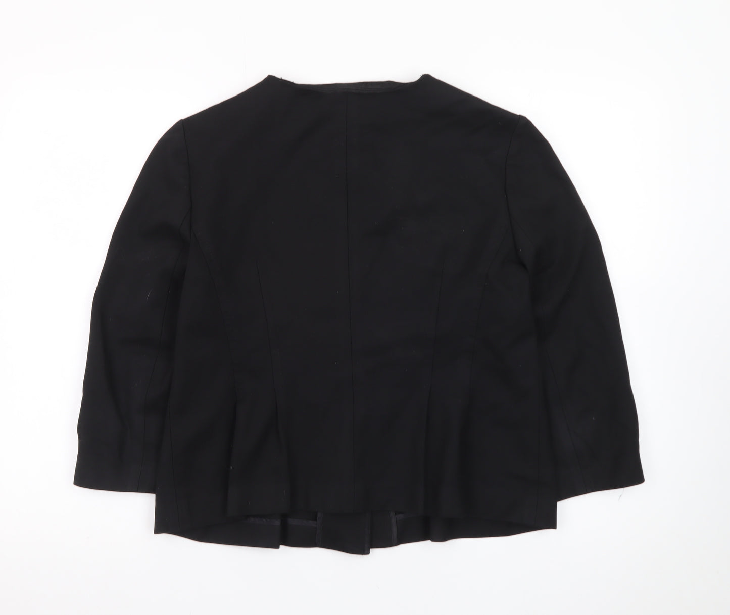 Banana Republic Women Black Size 12 Tailored Suit Jacket