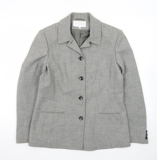 Autonomy Classic Women's Grey Size 14 Single-Breasted Suit Jacket