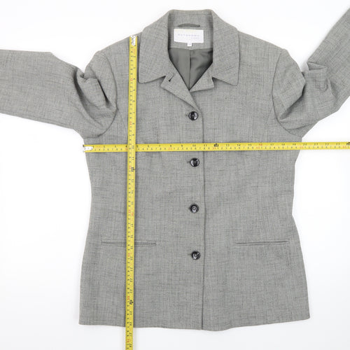 Autonomy Classic Women's Grey Size 14 Single-Breasted Suit Jacket
