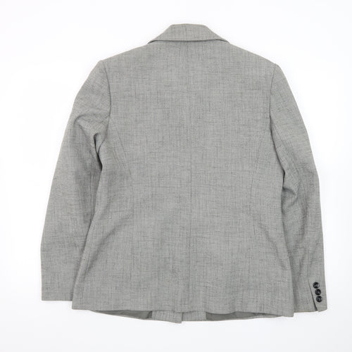 Autonomy Classic Women's Grey Size 14 Single-Breasted Suit Jacket