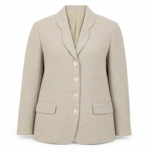 Klass Collection Women's Beige Size 14 Single-Breasted Blazer