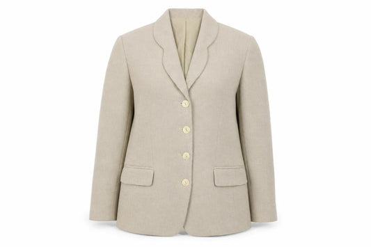 Klass Collection Women's Beige Size 14 Single-Breasted Blazer