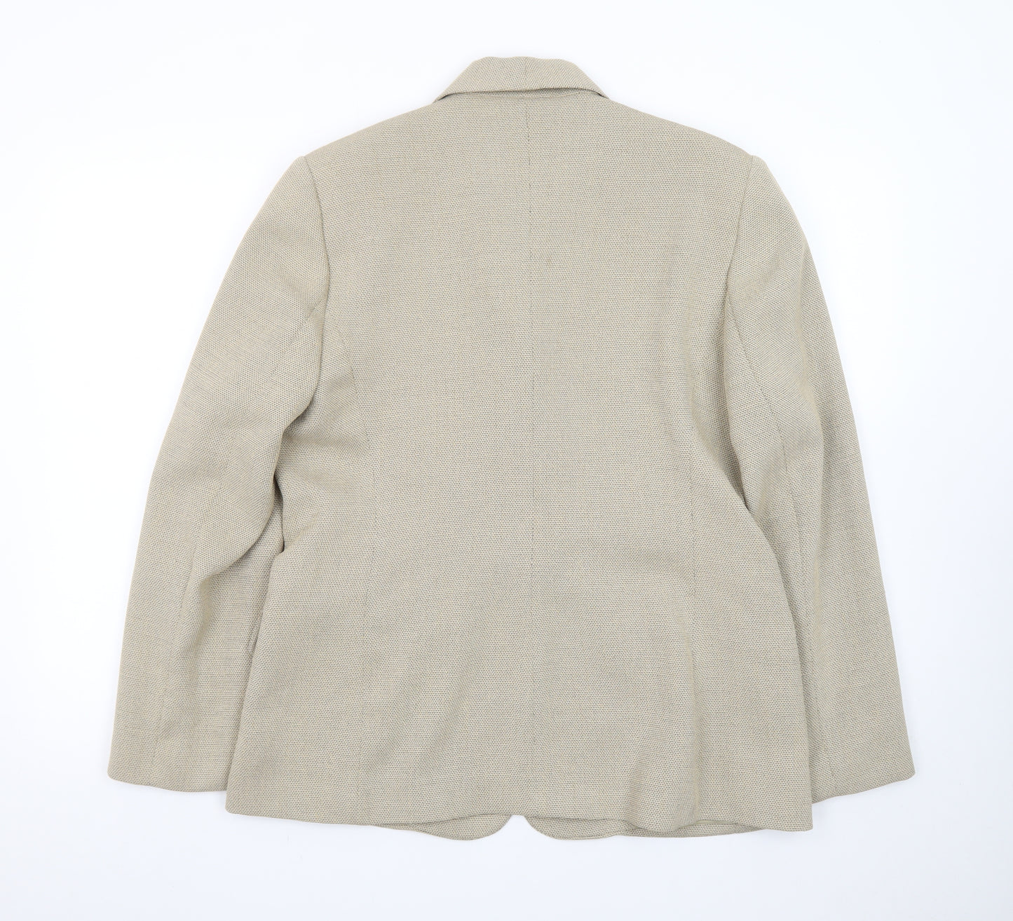 Klass Collection Women's Beige Size 14 Single-Breasted Blazer