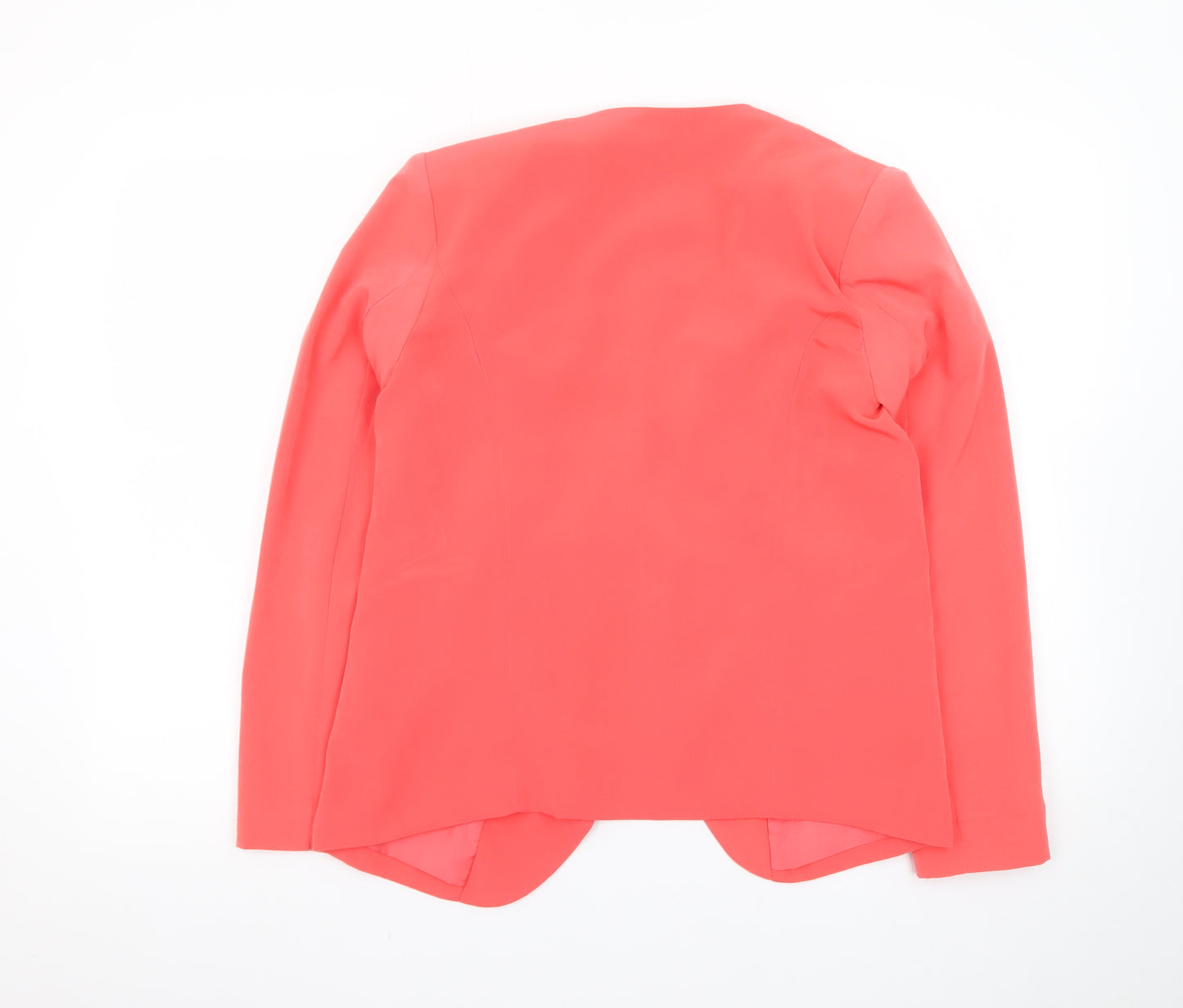 Oasis Women Pink Blazer Size 8 Regular Woven Tailored Jacket