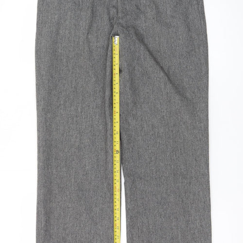 Evan-Picone Men's Grey Wool Blend Dress Trousers W31 L38