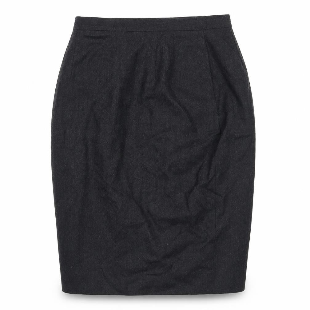 Talbots Women's Black Wool Pencil Skirt Size 12 Knee Length Workwear