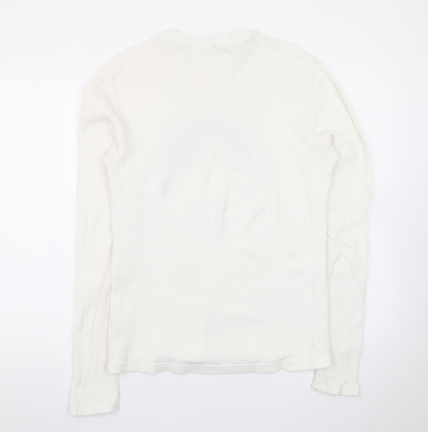 Jack Wills Men’s White Long Sleeve Crew Neck T-Shirt Size S