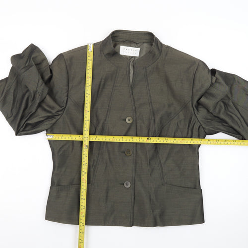 Precis Petite Brown Wool Blend Petite Blazer Jacket UK 14