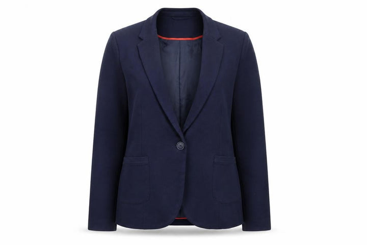 John Lewis Women Navy Blue Size 14 Classic Single-Breasted Blazer
