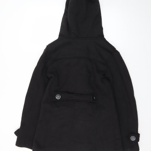 Urban Diva Women's Black Hooded Duffle Coat Size 8