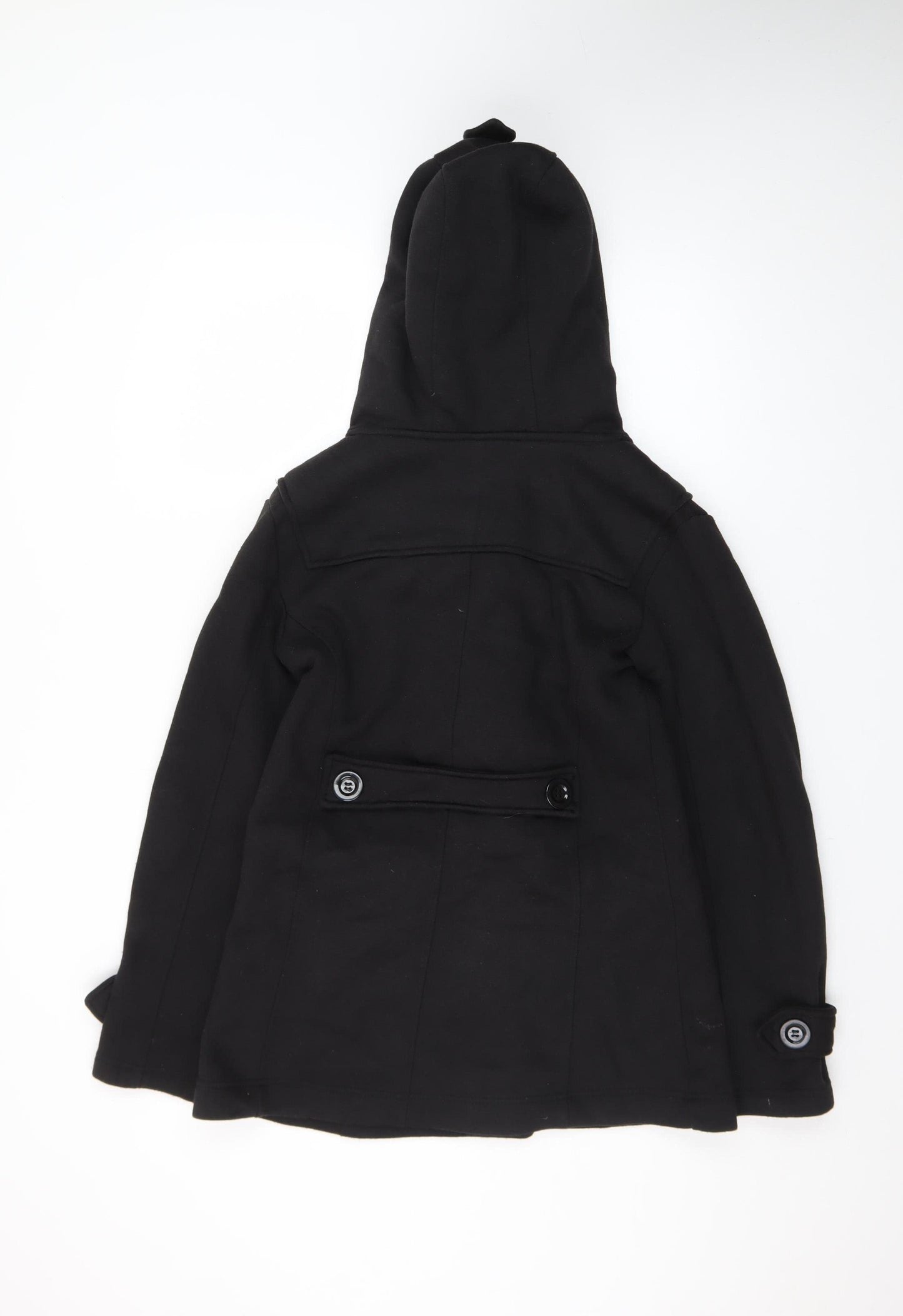 Urban Diva Women's Black Hooded Duffle Coat Size 8