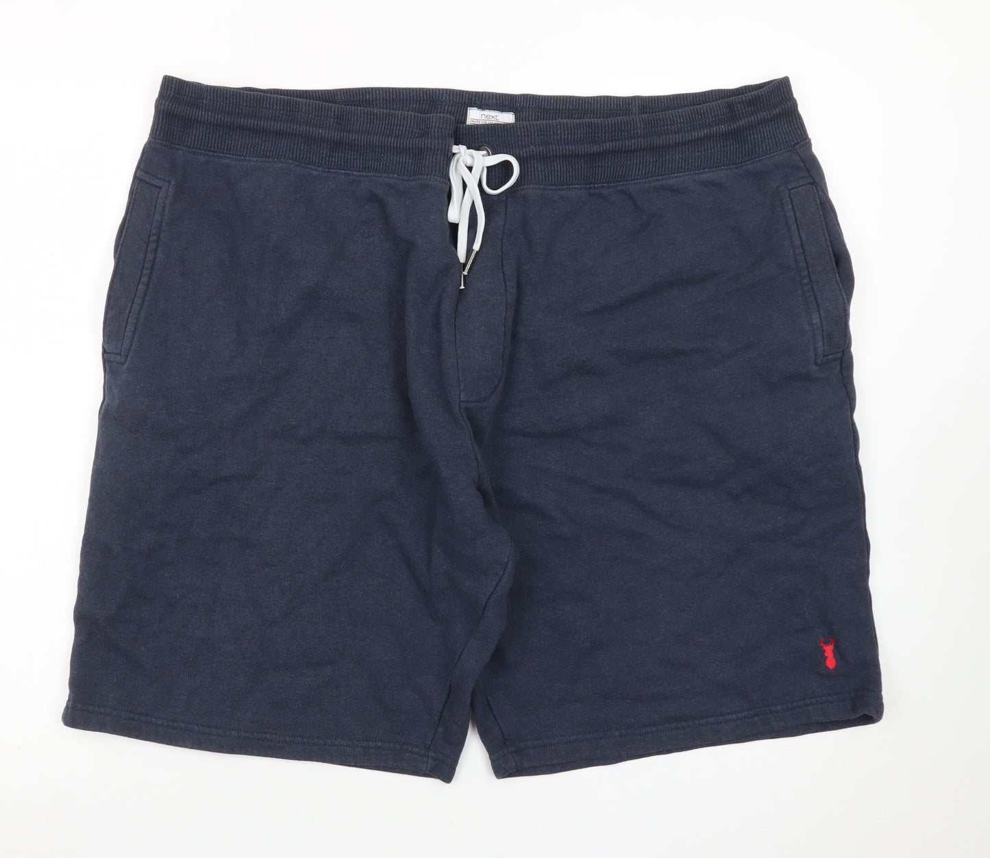 Next Men's Blue 2XL Sweat Shorts with Drawstring Waist