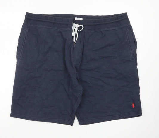 Next Men's Blue 2XL Sweat Shorts with Drawstring Waist