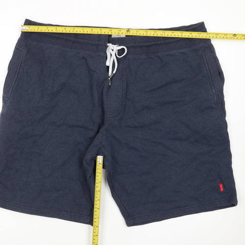 Next Men's Blue 2XL Sweat Shorts with Drawstring Waist
